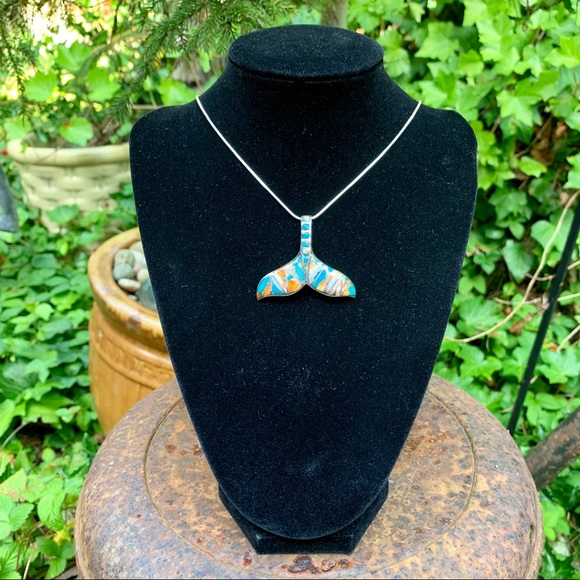 🌷NWT Spiny oyster & copper/turquoise pendant! - Picture 2 of 8